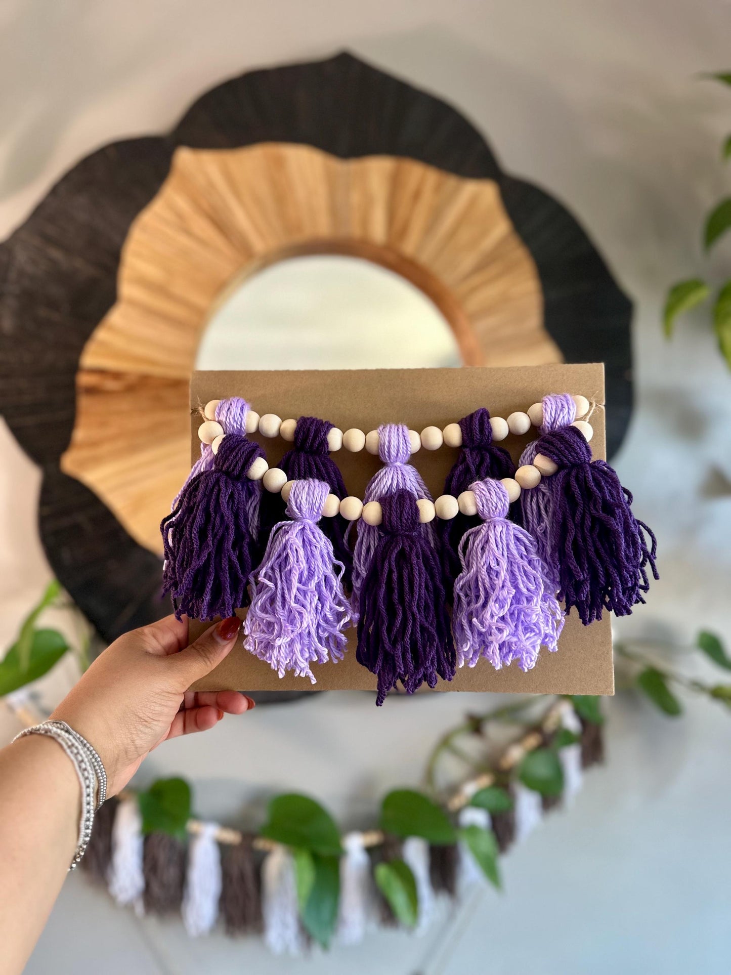 Pick Your Tassel Garland - Tassel Garland w/ Wood Bead