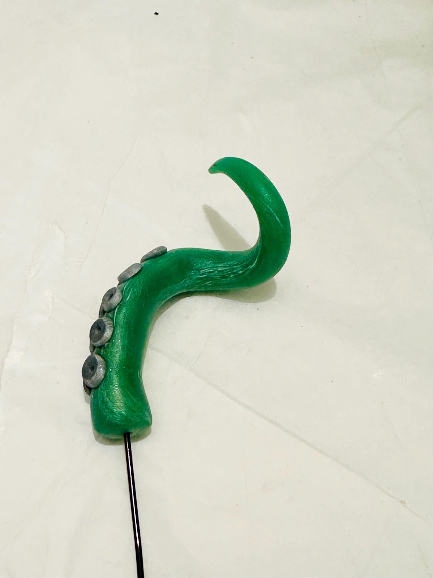 Marble Green & Black Sea Creature Tentacles