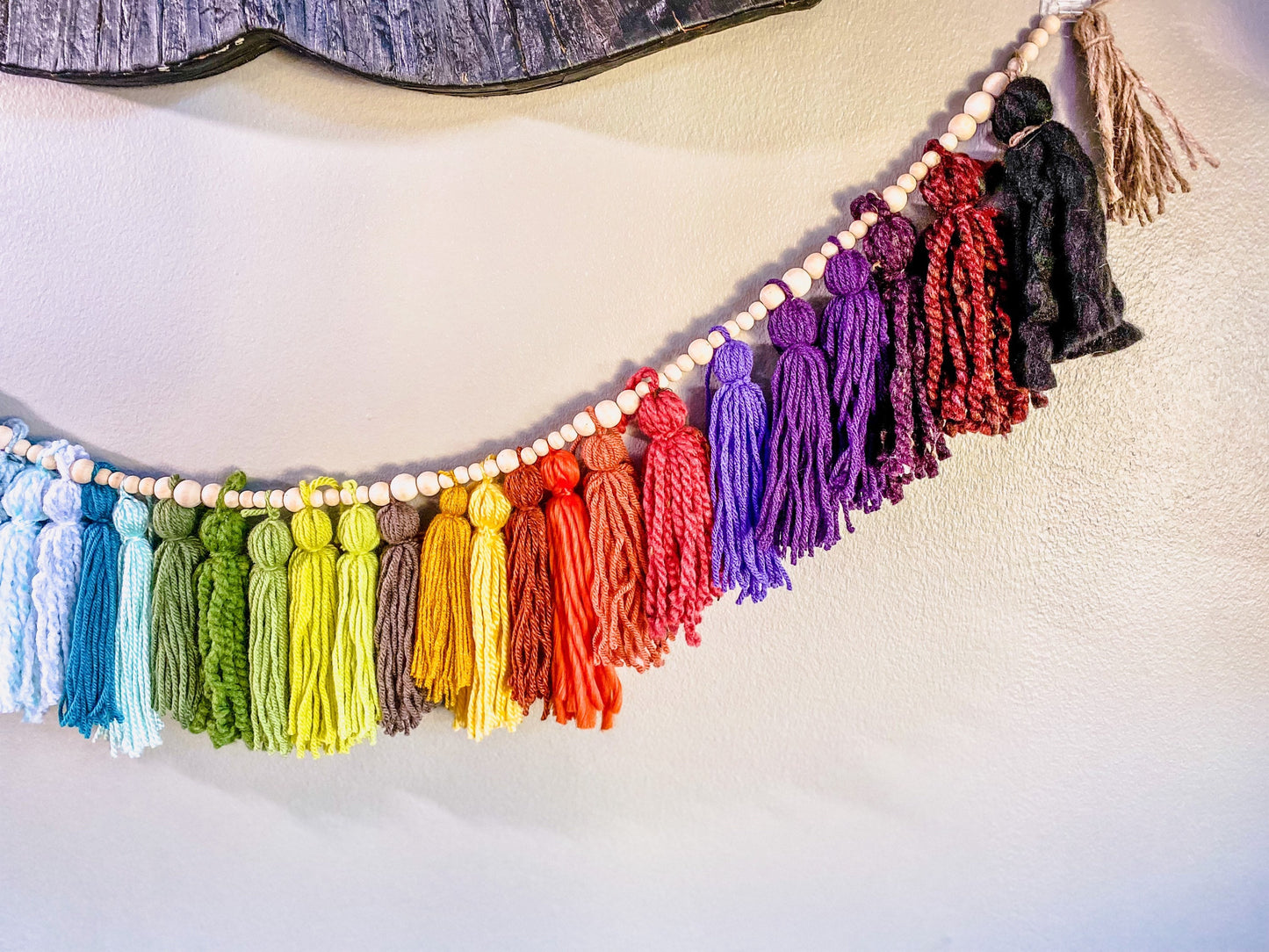 Custom Tassel Garland Order - Tassel Garland w/ Wood Bead