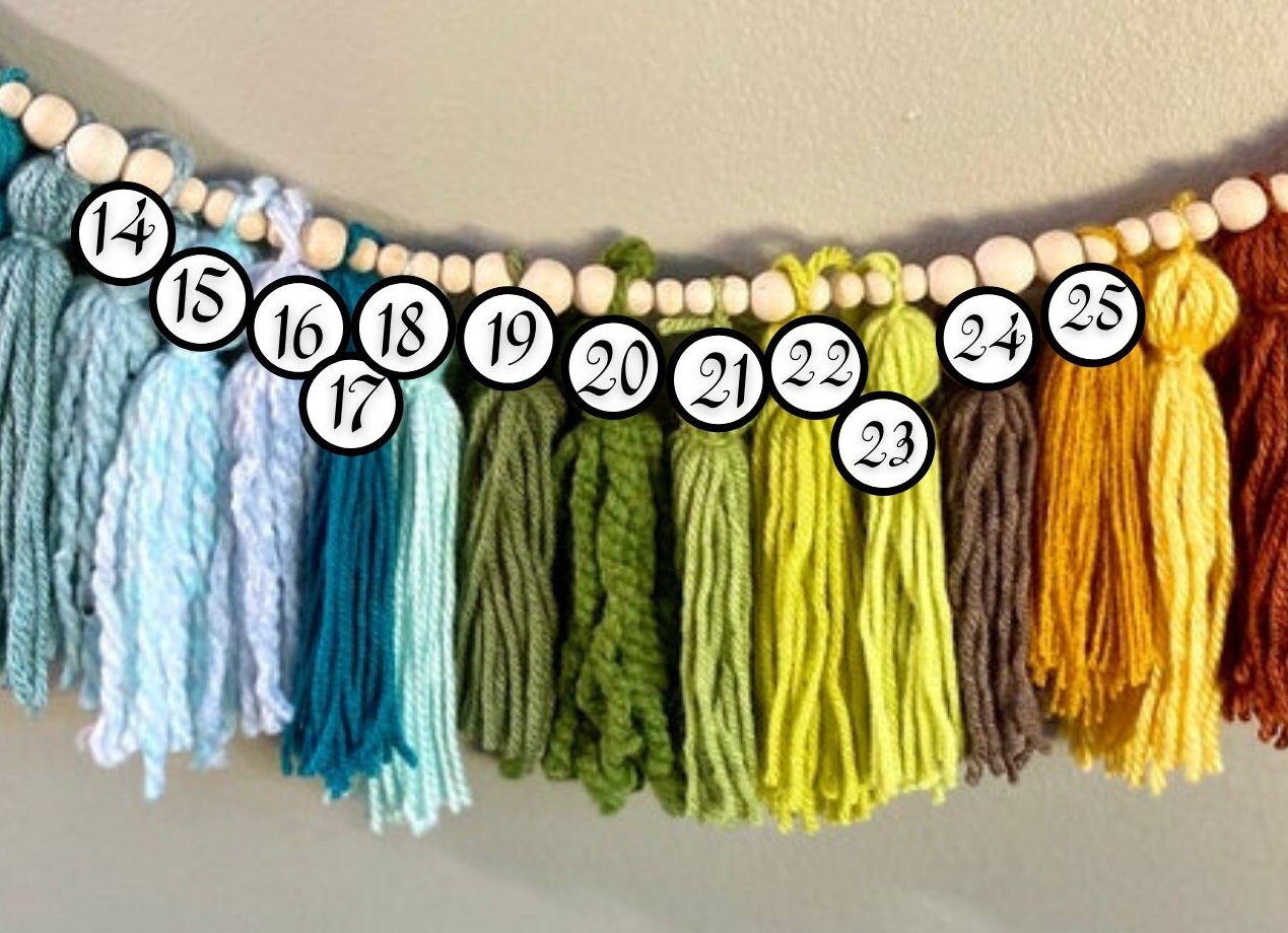 Custom Tassel Garland Order - Tassel Garland w/ Wood Bead