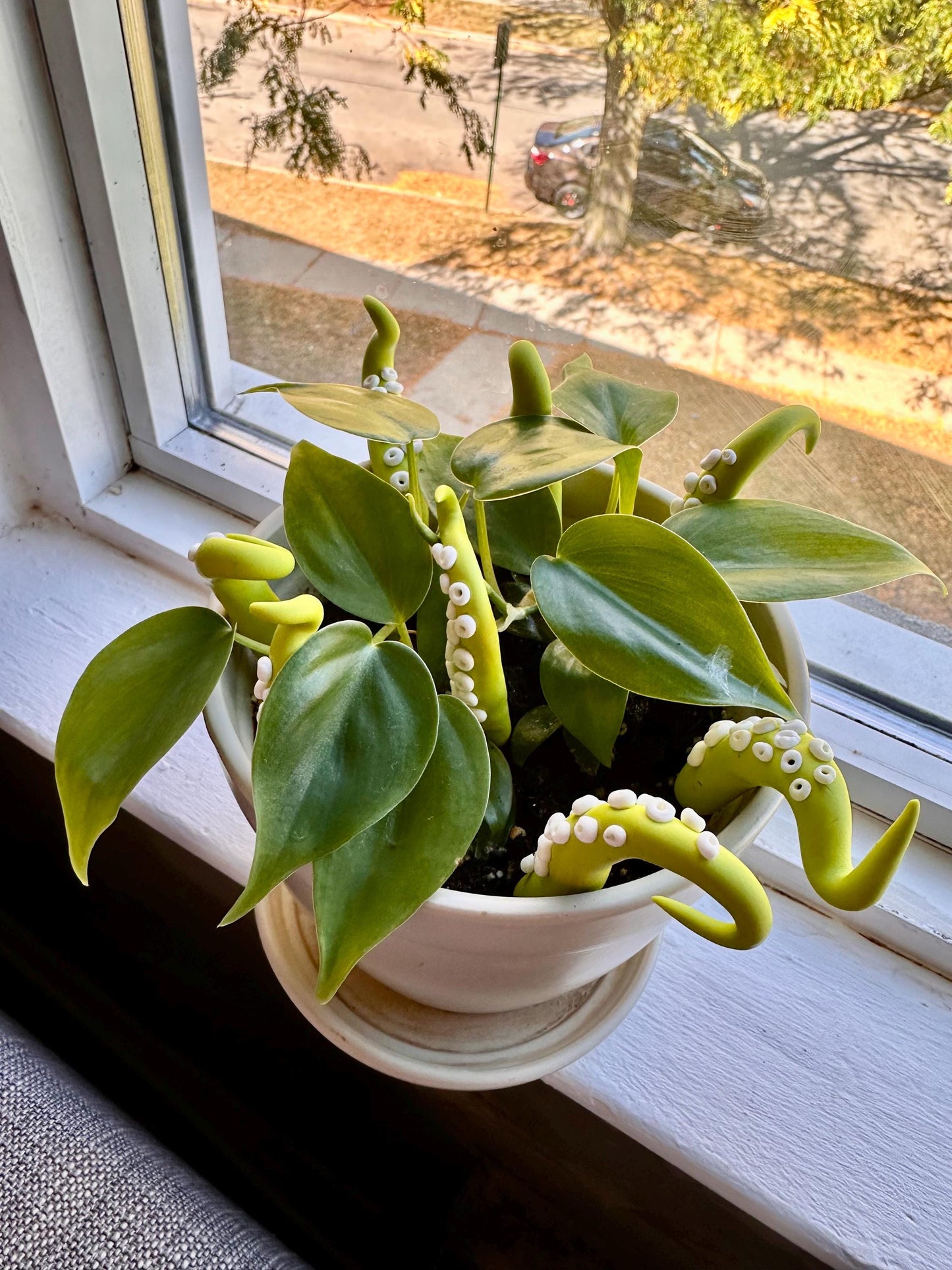 Lime Green Sea Creature Tentacles