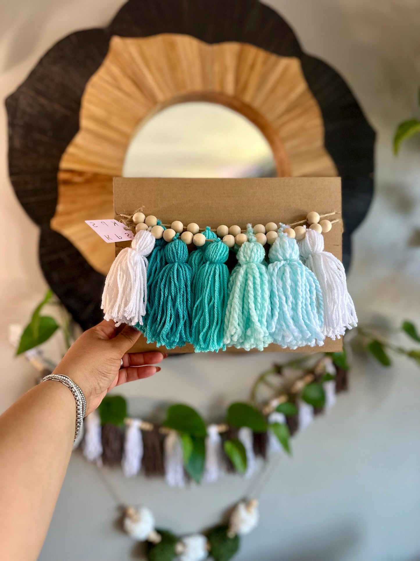 Pick Your Tassel Garland - Tassel Garland w/ Wood Bead