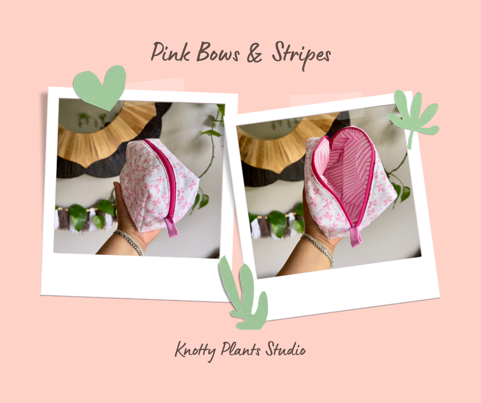 Padded Cotton Makeup Bag – Handmade & One-of-a-Kind