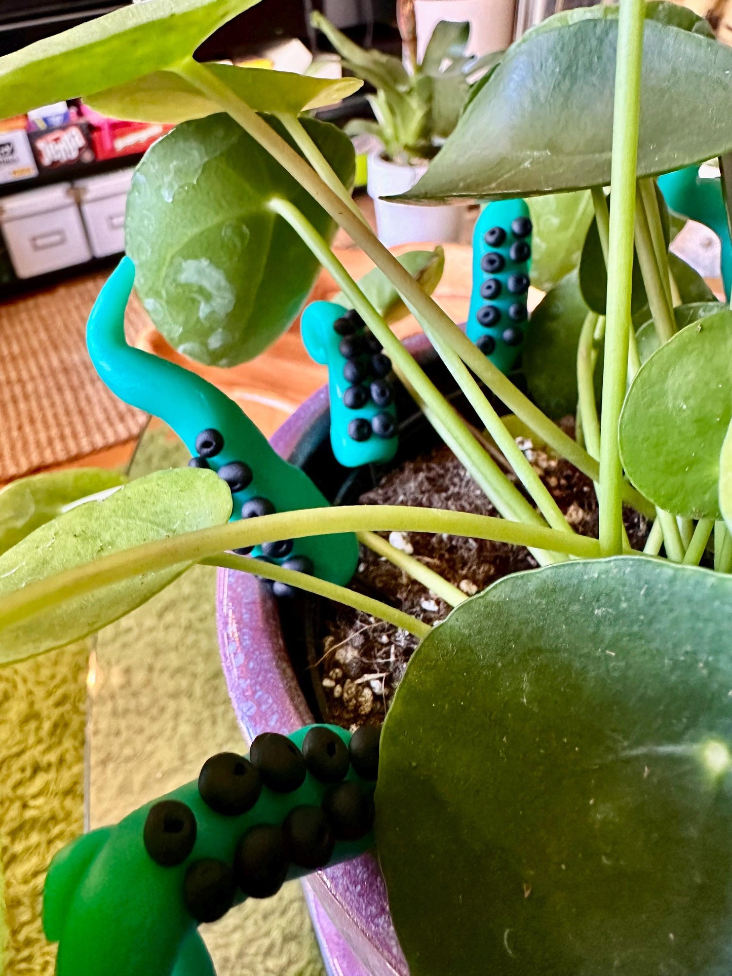 Green & Black Sea Creature Tentacles