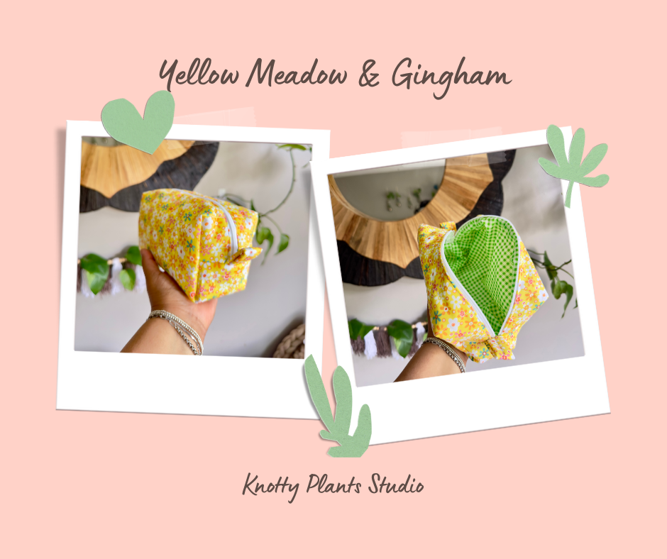 Padded Cotton Makeup Bag – Handmade & One-of-a-Kind
