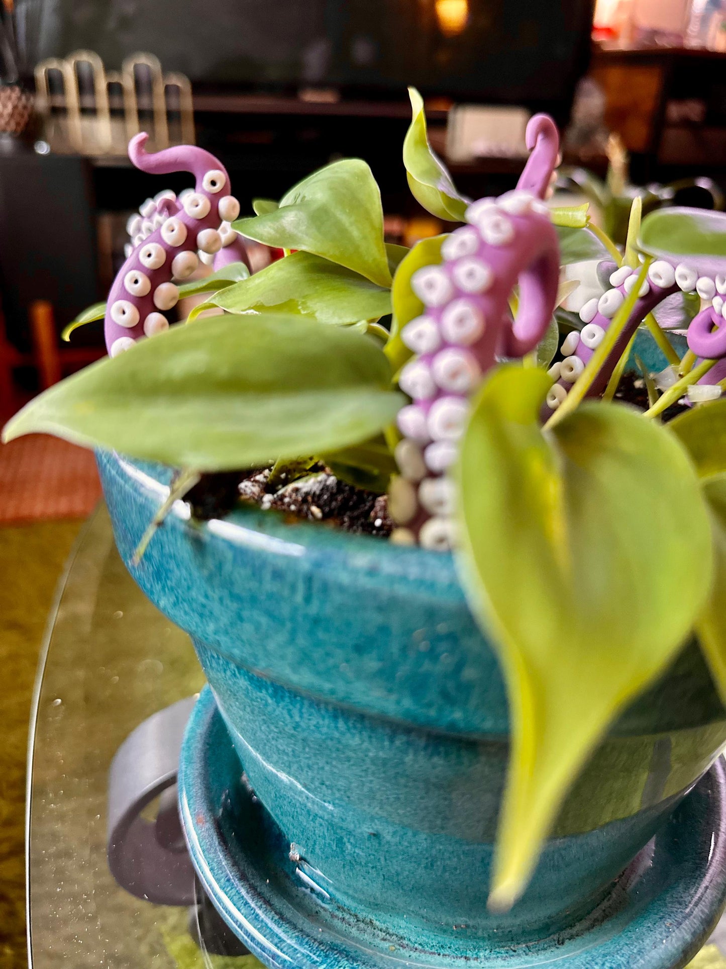 Purple & White Sea Creature Tentacles