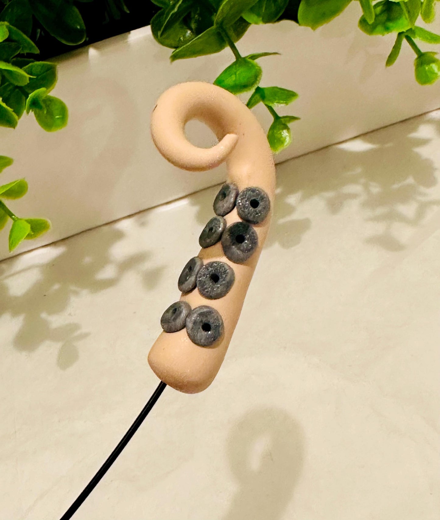 Cream and Black Sea Creature Tentacles