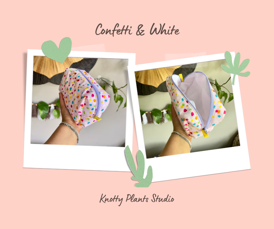 Padded Cotton Makeup Bag – Handmade & One-of-a-Kind
