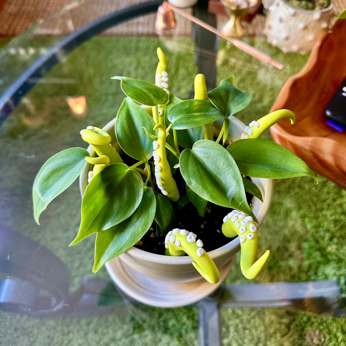 Lime Green Sea Creature Tentacles