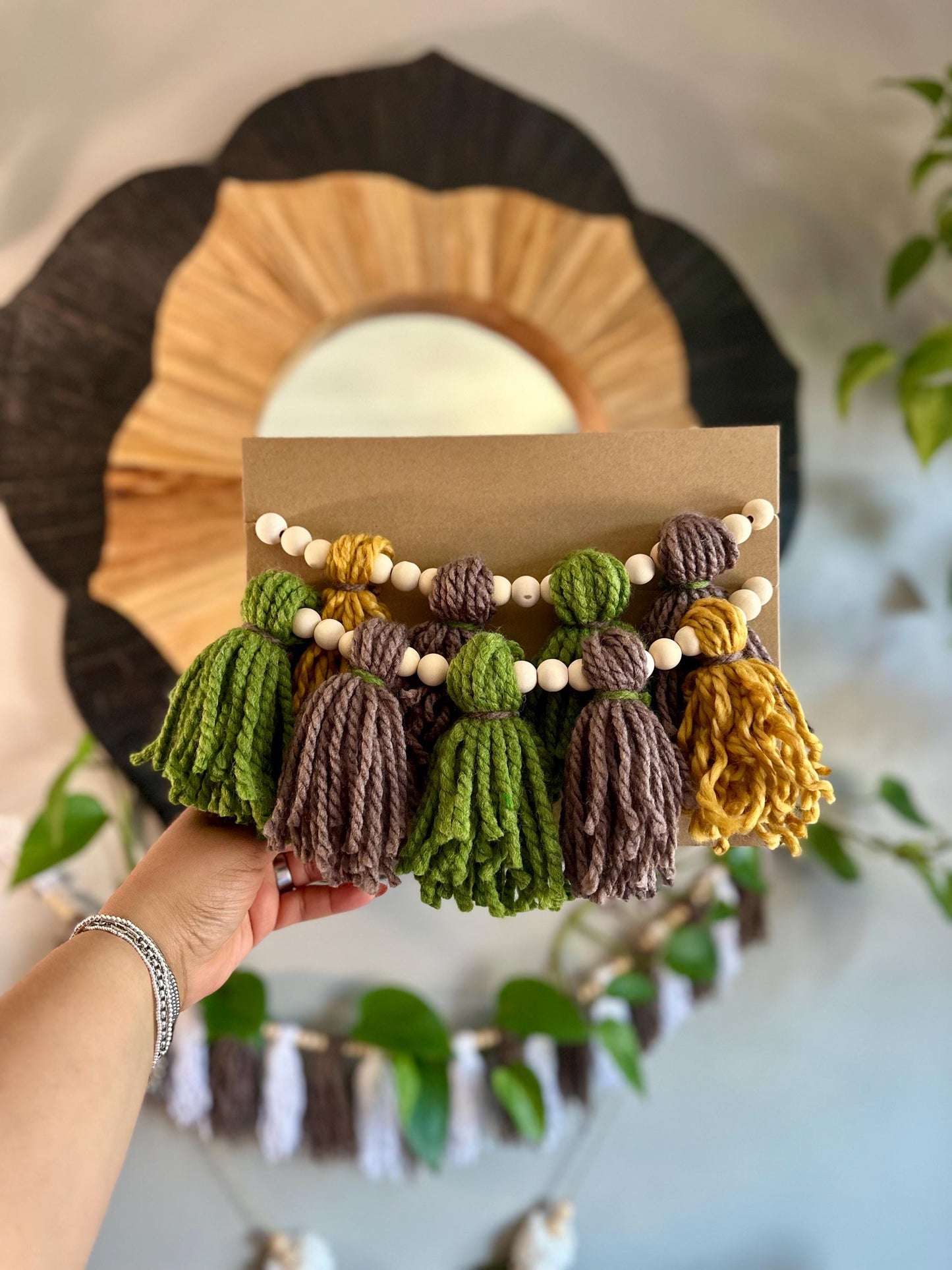 Pick Your Tassel Garland - Tassel Garland w/ Wood Bead