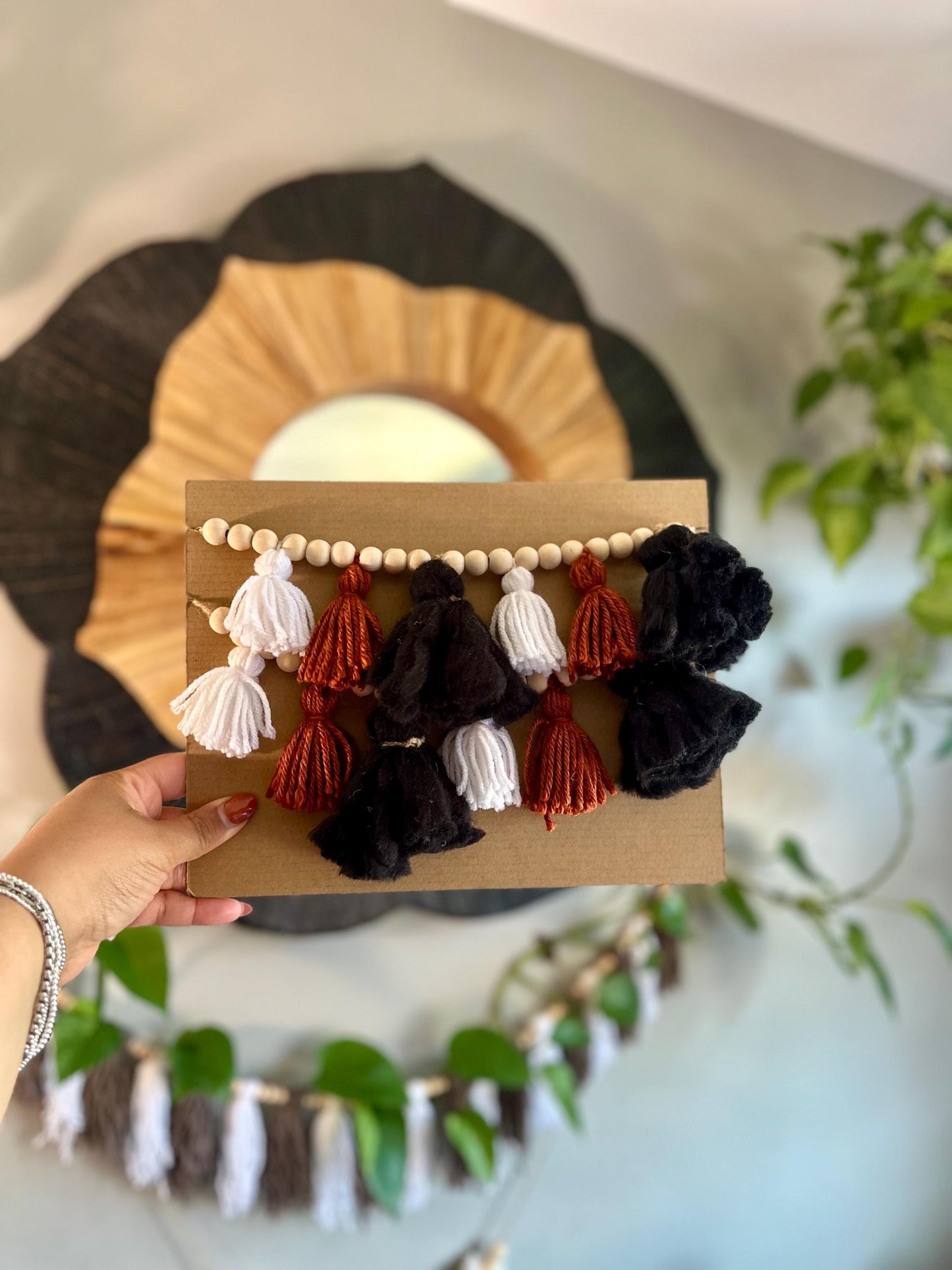 Pick Your Tassel Garland - Tassel Garland w/ Wood Bead