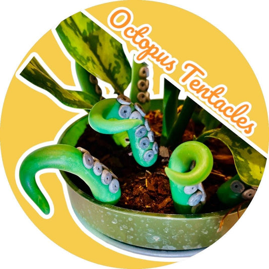 Marble Green & Black Sea Creature Tentacles