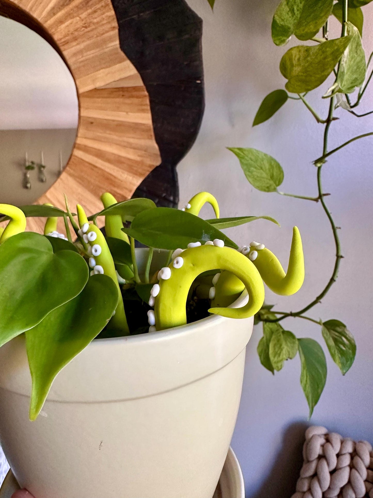 Lime Green Sea Creature Tentacles