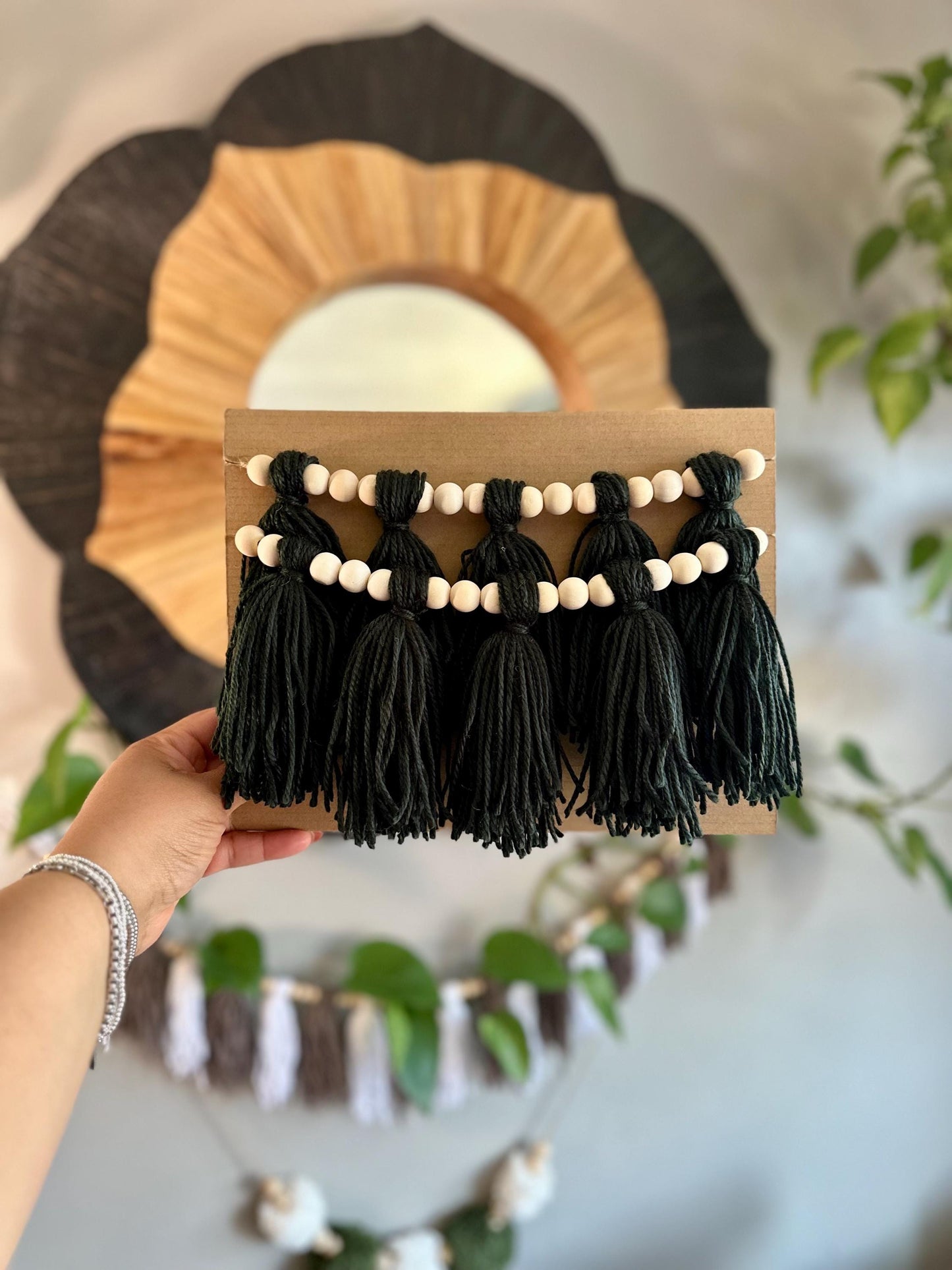 Pick Your Tassel Garland - Tassel Garland w/ Wood Bead