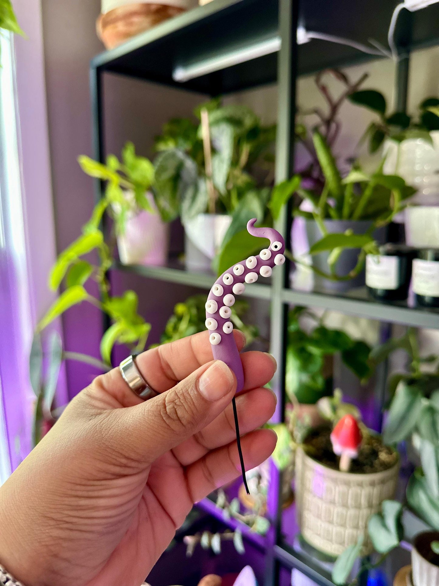 Purple & White Sea Creature Tentacles