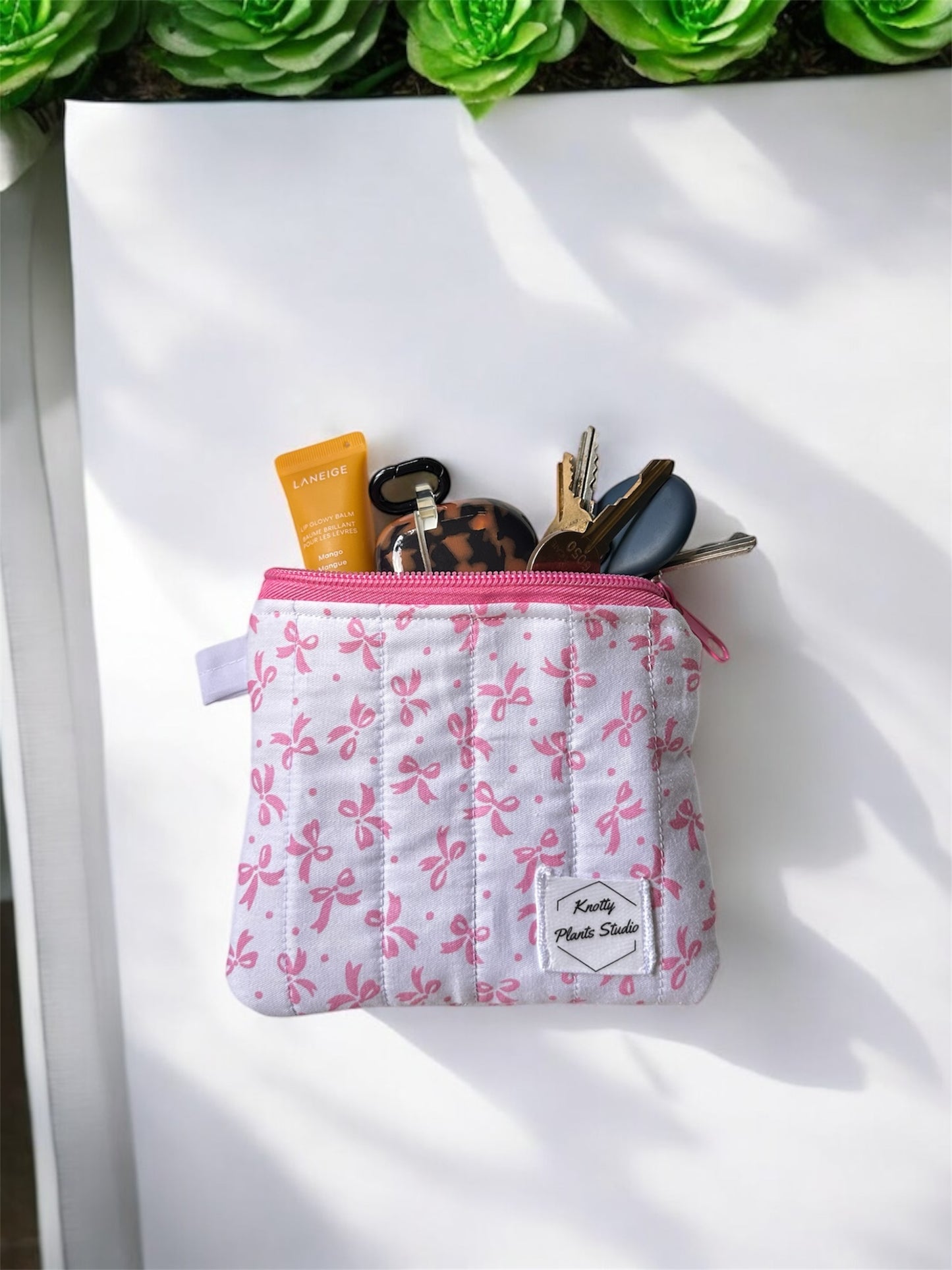 Padded Wallet with Key Loop – 5"x5" On-the-Go Essentials Keeper