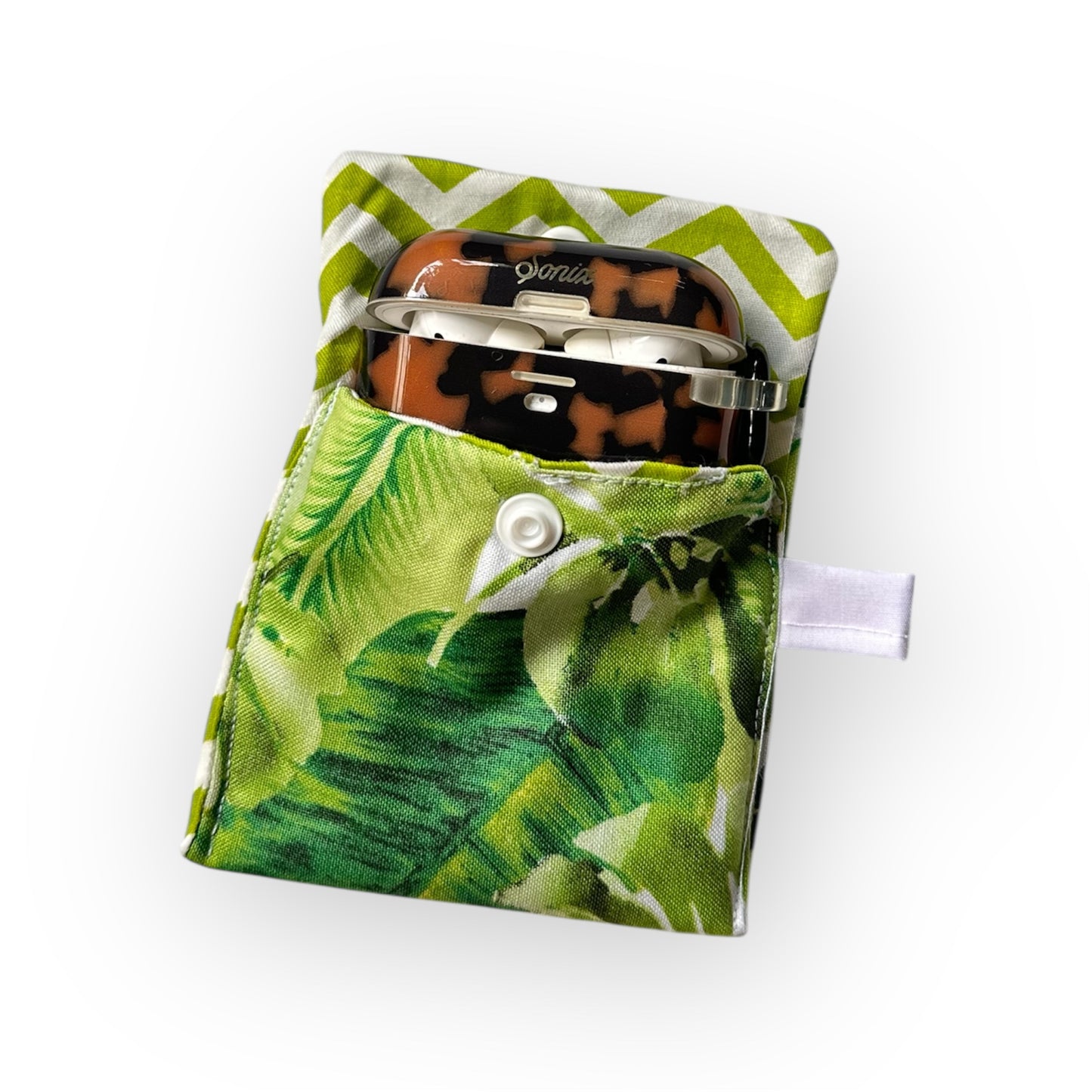 AirPods & Trinket Padded Pouch – 3" or 3.5" Square with Loop