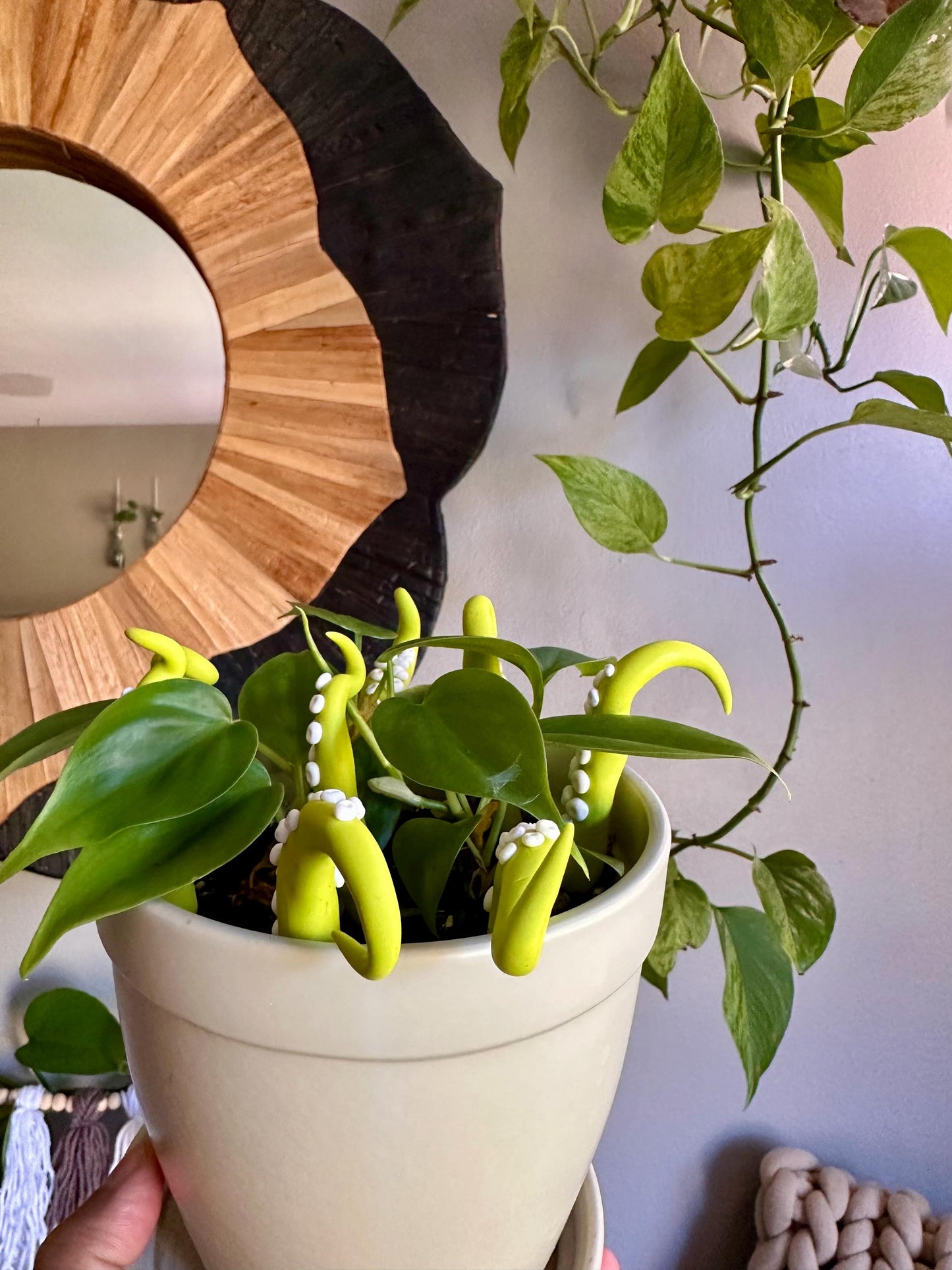 Lime Green Sea Creature Tentacles