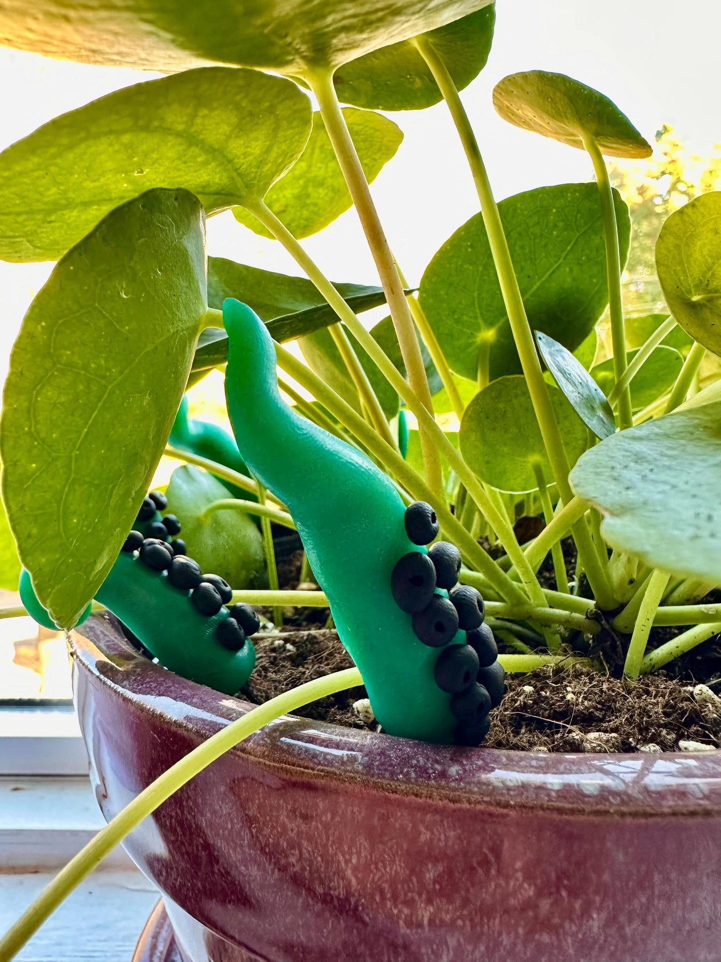 Green & Black Sea Creature Tentacles