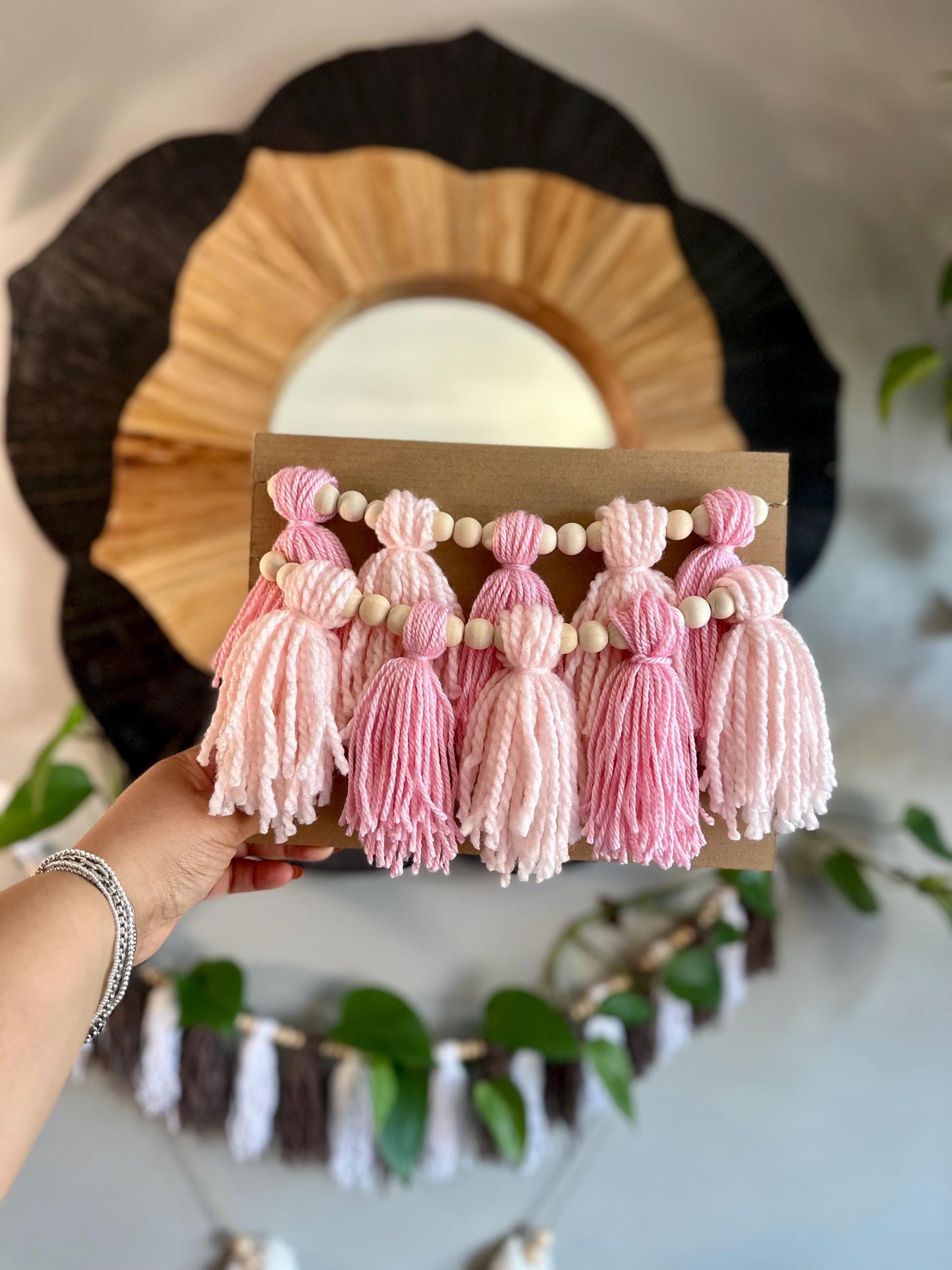 Pick Your Tassel Garland - Tassel Garland w/ Wood Bead