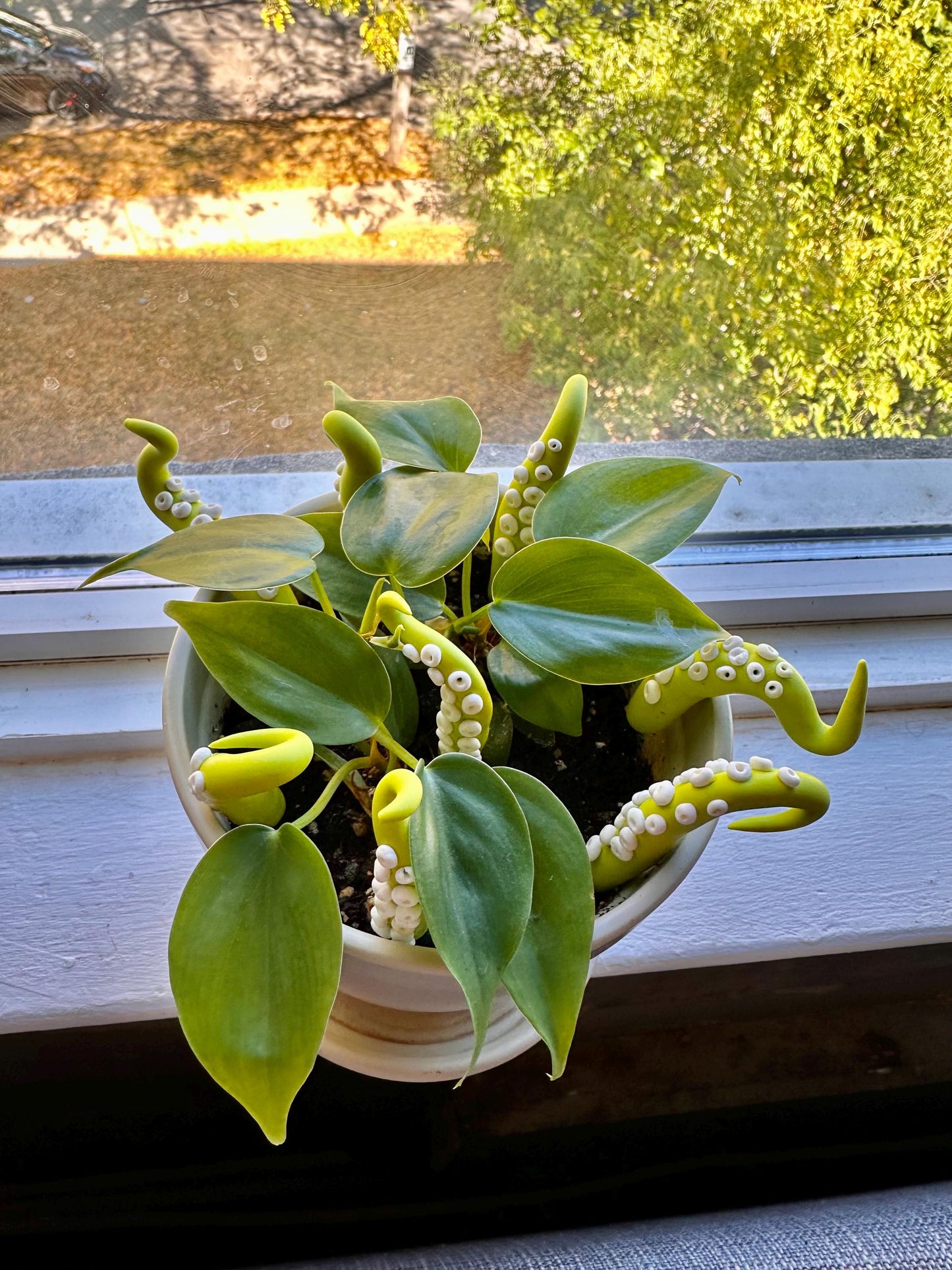 Lime Green Sea Creature Tentacles