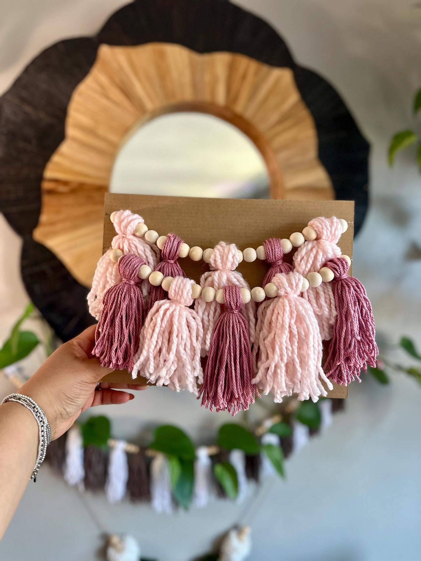 Pick Your Tassel Garland - Tassel Garland w/ Wood Bead