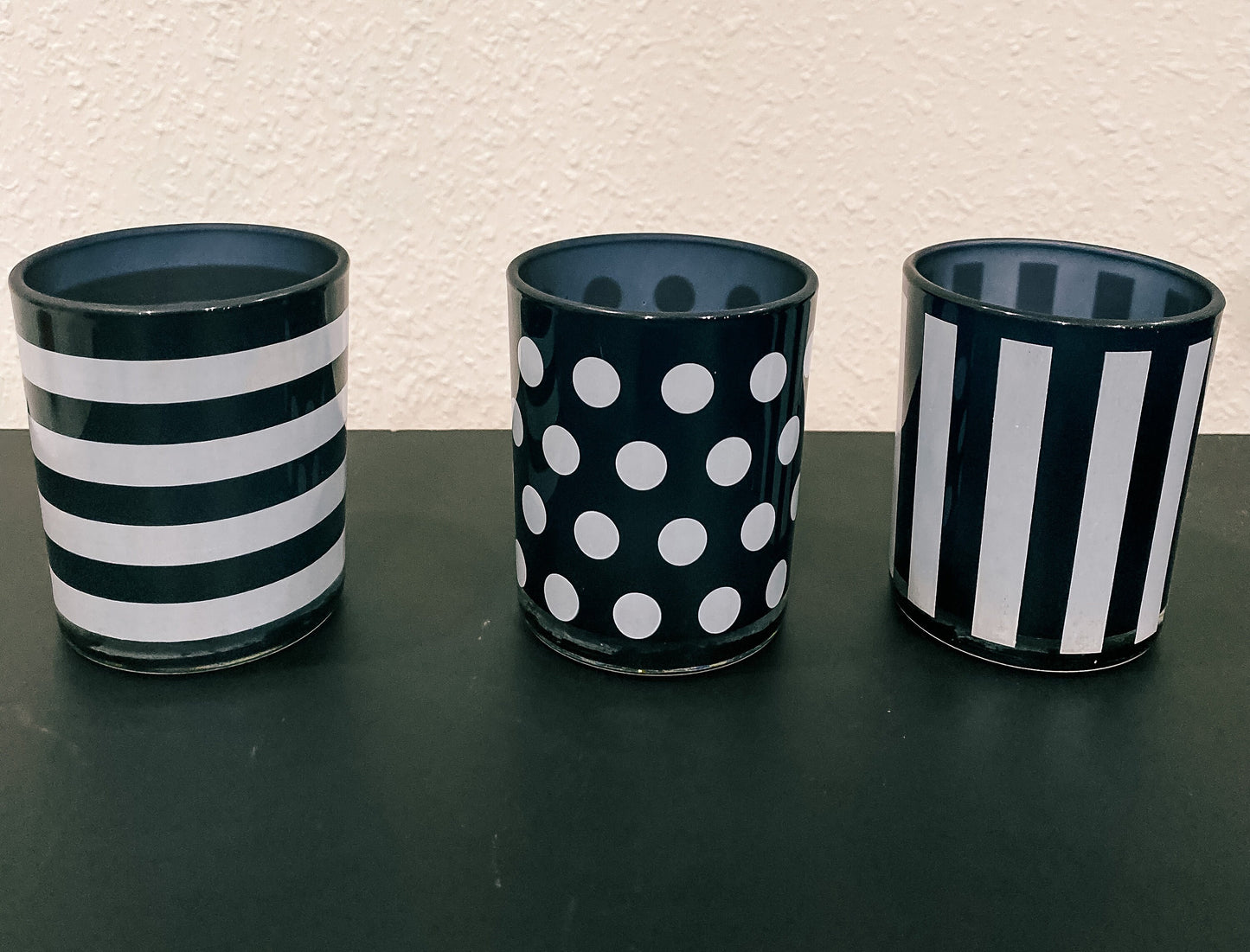 Black and White Propagation Container - Modern Glass Vessel
