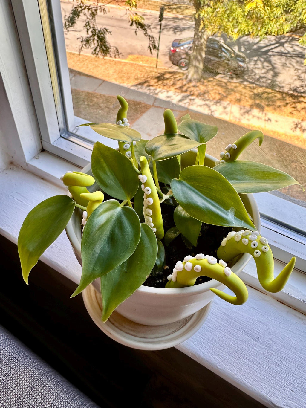 Lime Green Sea Creature Tentacles