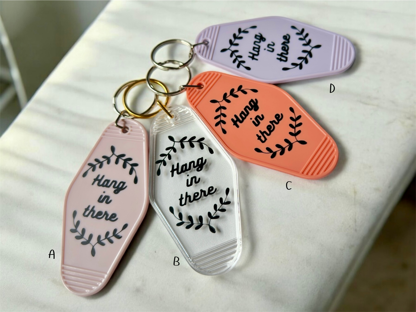 Retro Motel-Style Plant Keychains – 8 Styles to Choose From!