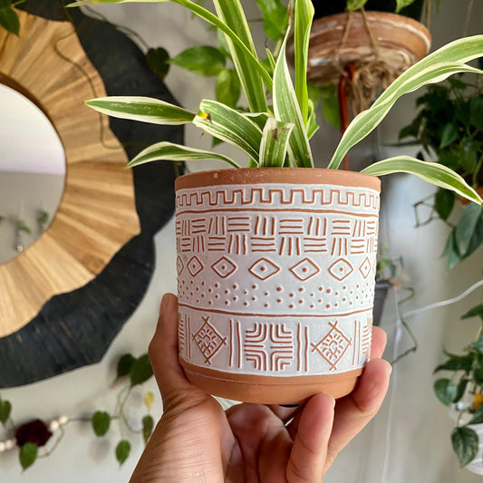 3.5 Inch Terracotta Planter - Ceramic Pot