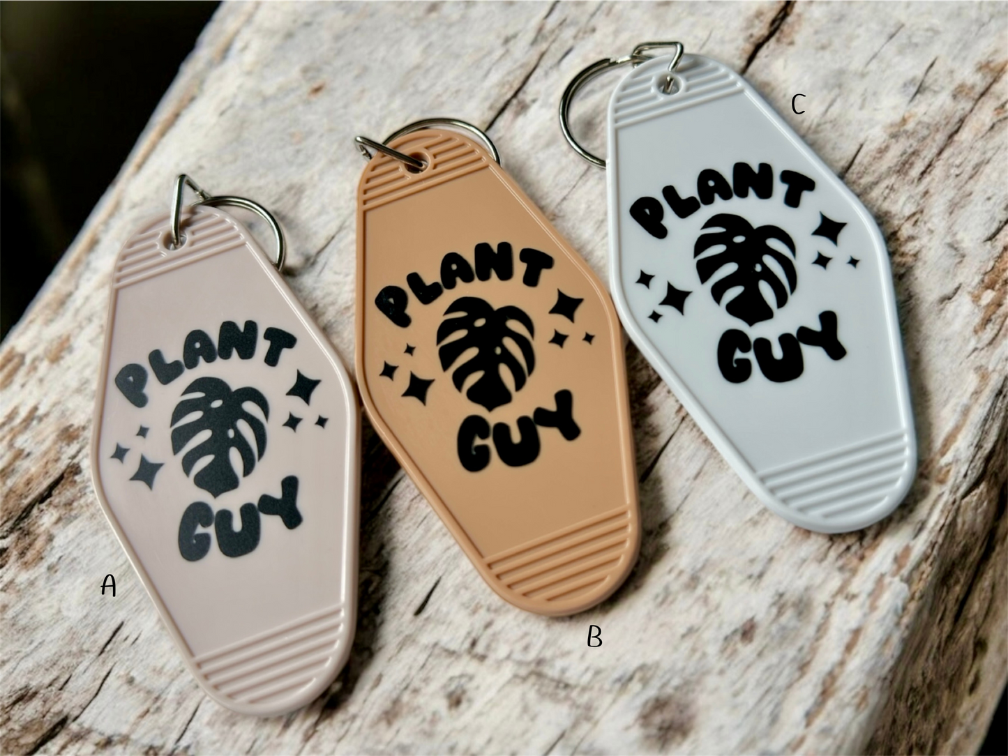 Retro Motel-Style Plant Keychains – 8 Styles to Choose From!
