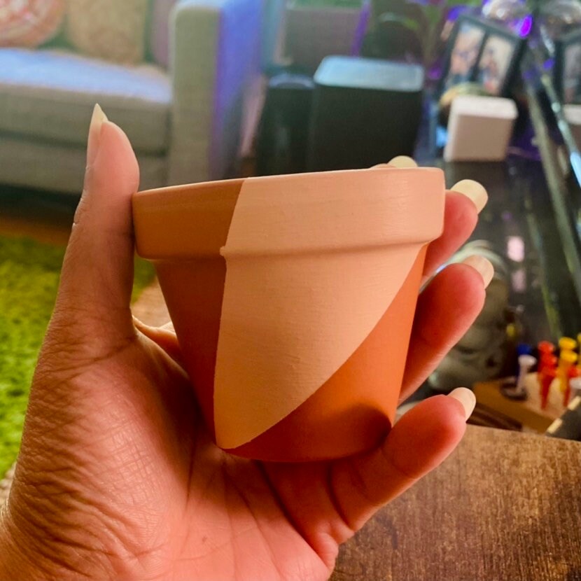Unique Hand Painted Terracotta Pot for Plants - Pick Your Size