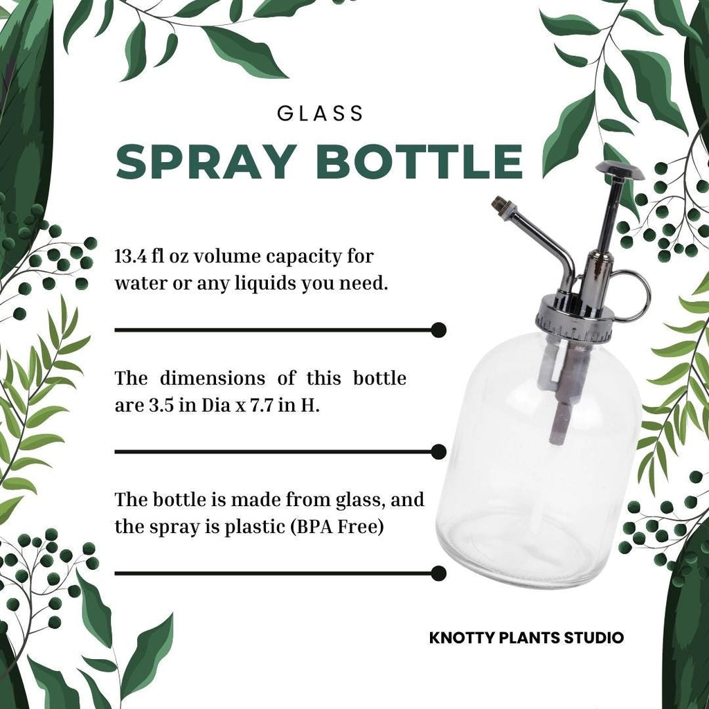 Glass Plant Mister - Trigger Spray for Plants / Room Sprays