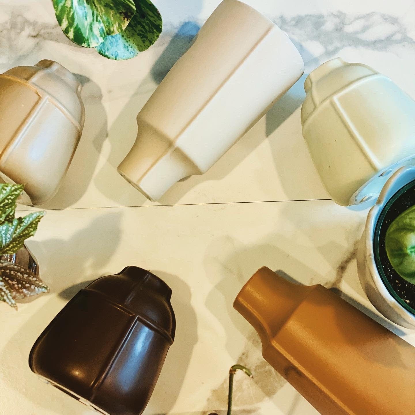 Propagation Vases - Origami Vase - Minimalist - Premium Material - Modern - Plant or Flower Pot - Neutral Colors - Unique - Handmade Style