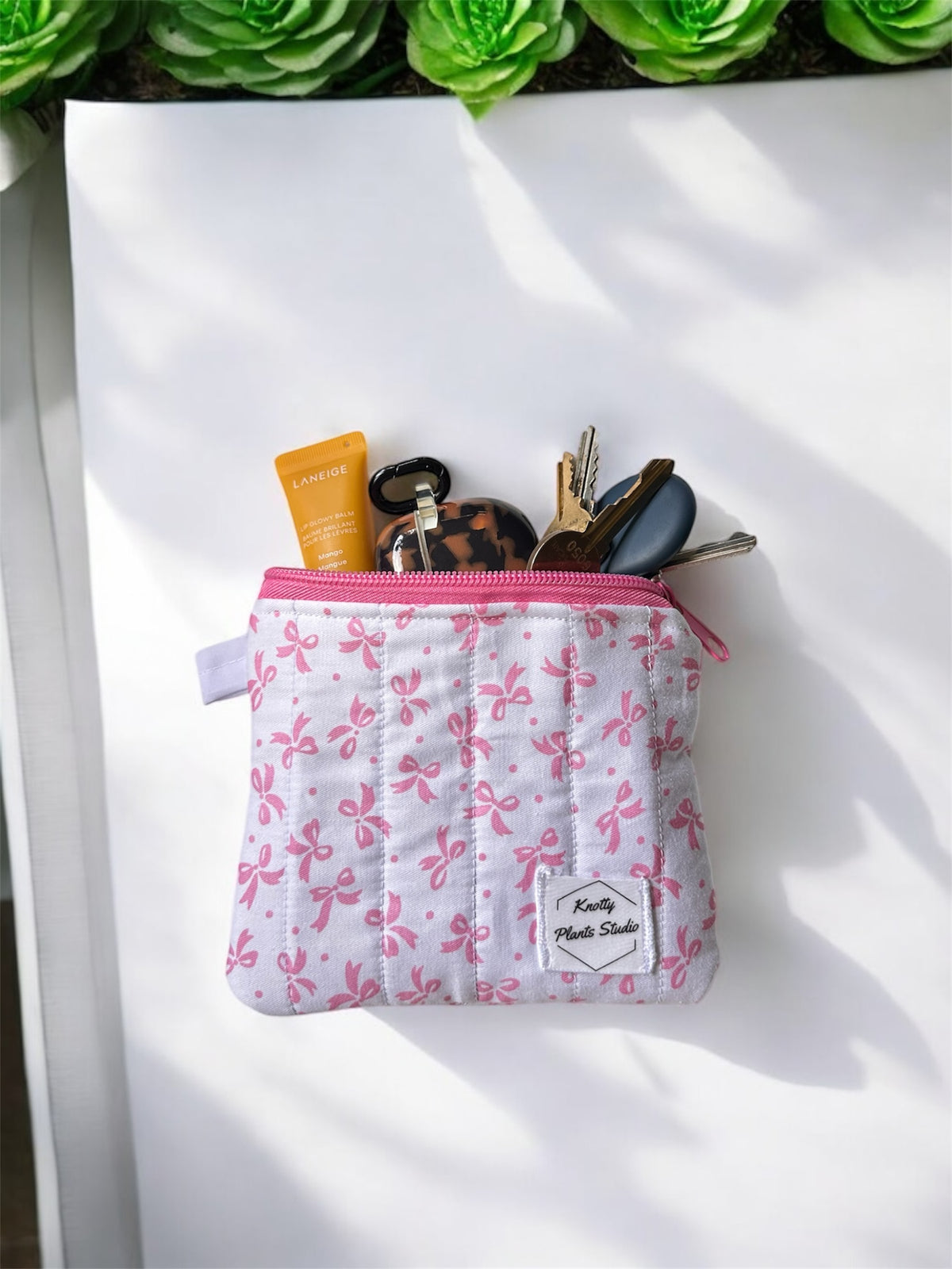 Padded Wallet with Key Loop – 5"x5" On-the-Go Essentials Keeper