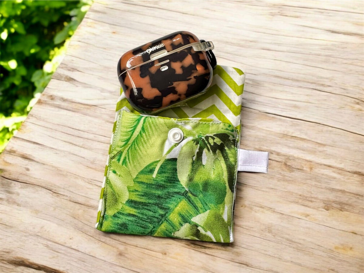 AirPods & Trinket Padded Pouch – 3" or 3.5" Square with Loop