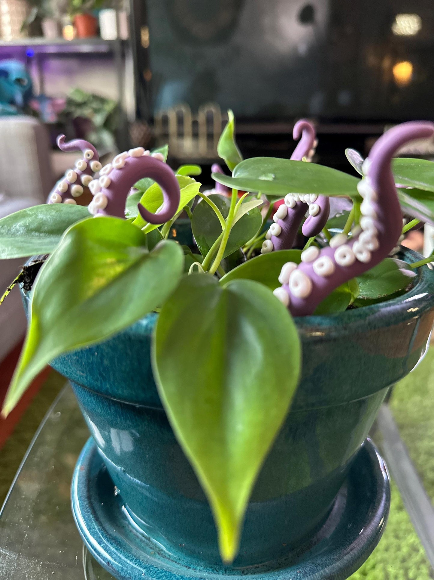 Purple & White Sea Creature Tentacles