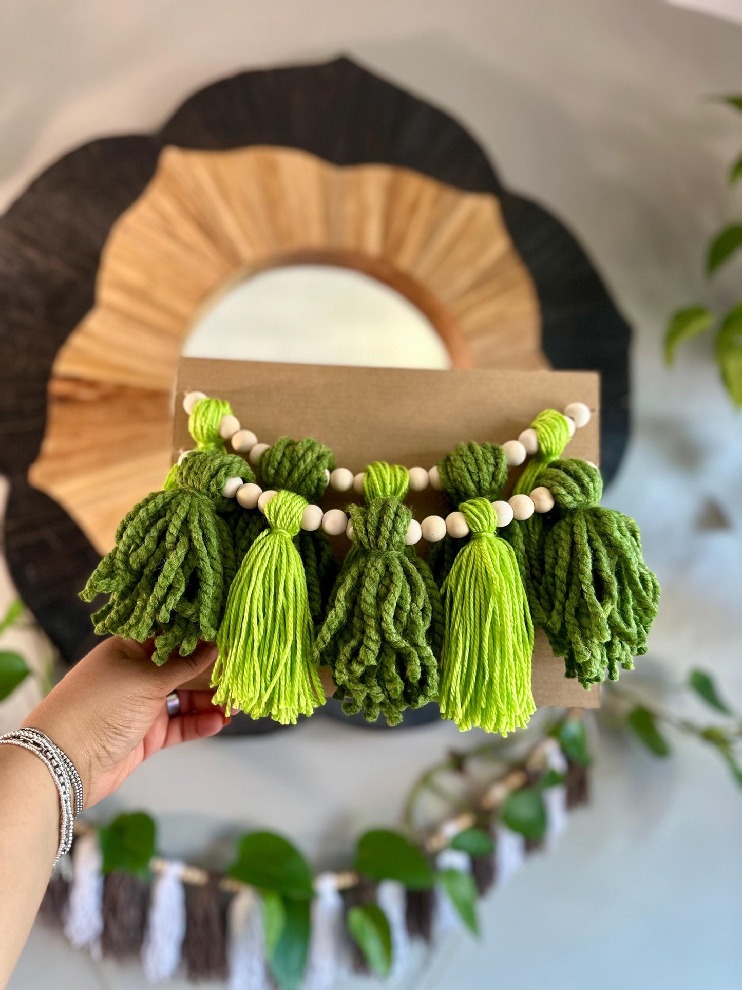 Pick Your Tassel Garland - Tassel Garland w/ Wood Bead