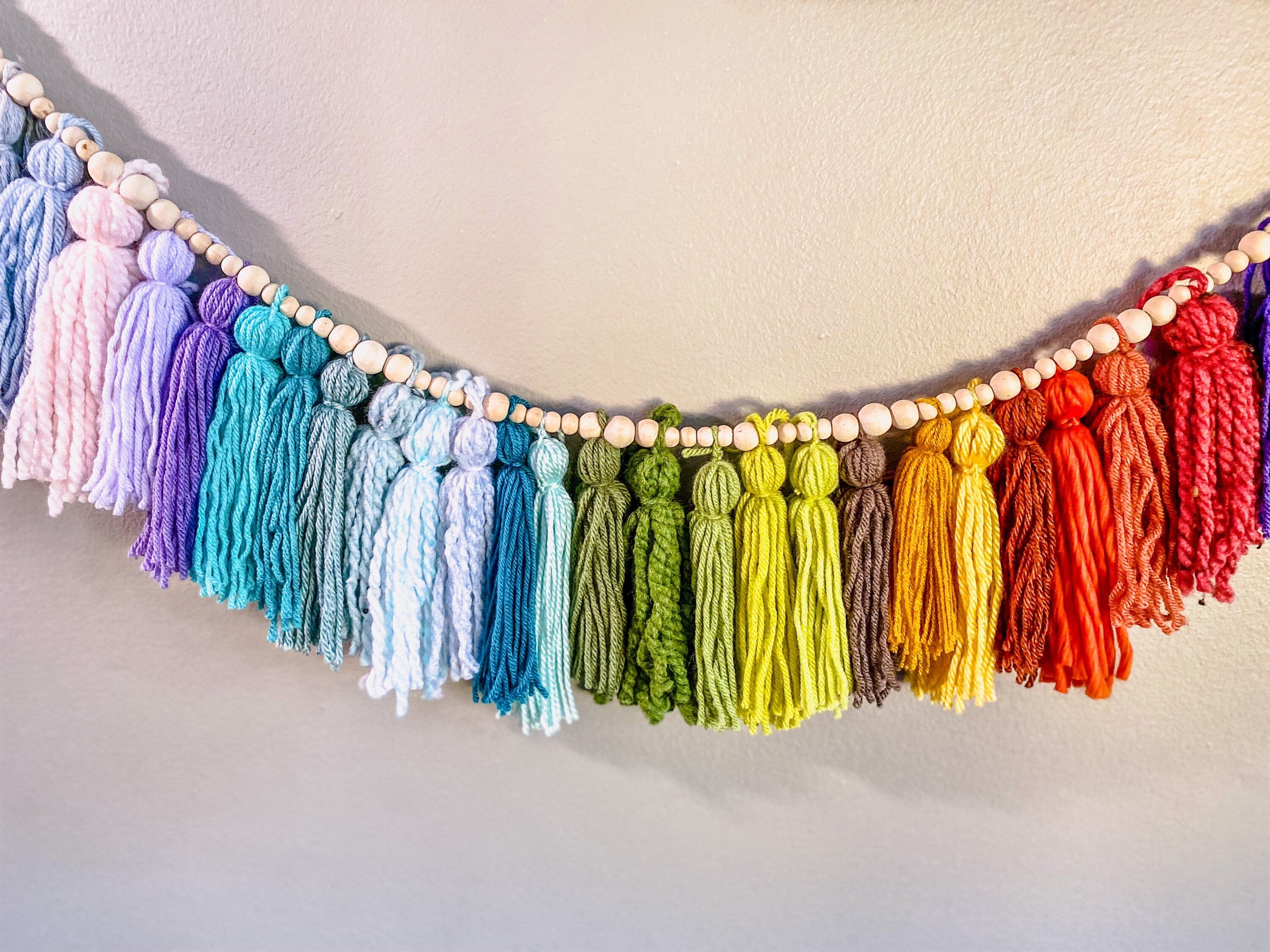 Custom Tassel Garland Order - Tassel Garland w/ Wood Bead